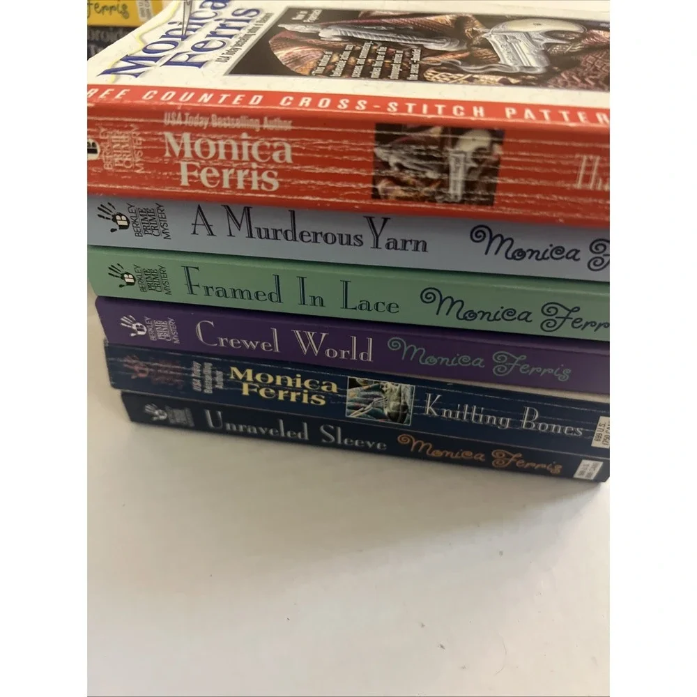 Lot of 12 PB in Needlecraft Mystery Series by Monica Ferris